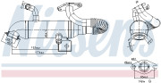 989408 NISSENS chladič pre recirkuláciu plynov 989408 NISSENS