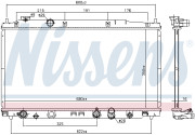 68153 Chladič, chlazení motoru NISSENS