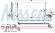 940674 Kondenzátor, klimatizace NISSENS