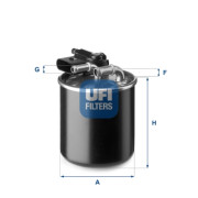 24.148.00 UFI palivový filter 24.148.00 UFI