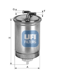 24.435.00 UFI palivový filter 24.435.00 UFI