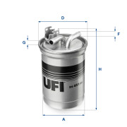 24.451.00 Palivový filtr UFI