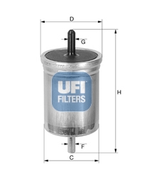 31.561.00 Palivový filtr UFI