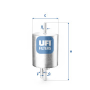 31.830.00 Palivový filtr UFI