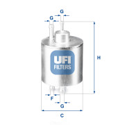 31.834.00 Palivový filtr UFI