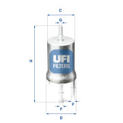 31.845.00 Palivový filtr UFI