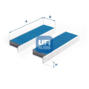 34.172.00 Filtr, vzduch v interiéru ARGENTIUM UFI