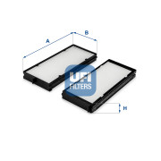 53.333.00 Filtr, vzduch v interiéru UFI