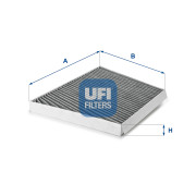 54.133.00 Filtr, vzduch v interiéru UFI