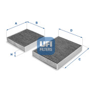 54.164.00 Filtr, vzduch v interiéru UFI