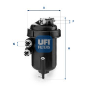 55.127.00 Palivový filtr UFI