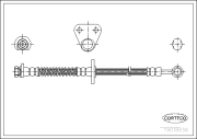 19018938 Brzdová hadice CORTECO