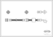19032223 Brzdová hadice CORTECO