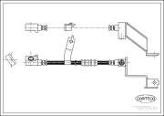 19032430 Brzdová hadice CORTECO