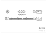 19032539 CORTECO brzdová hadica 19032539 CORTECO