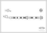 19032855 CORTECO brzdová hadica 19032855 CORTECO