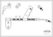 19032879 CORTECO brzdová hadica 19032879 CORTECO