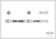 19033021 CORTECO brzdová hadica 19033021 CORTECO