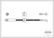 19033655 Brzdová hadice CORTECO