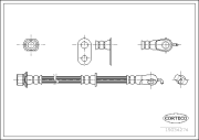 19034274 CORTECO brzdová hadica 19034274 CORTECO