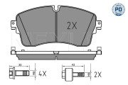 025 224 8517/PD Brzdové destičky MEYLE-PD: Advanced performance and design. MEYLE