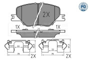 025 228 3819/PD Brzdové destičky MEYLE-PD: Advanced performance and design. MEYLE