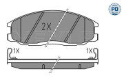 025 235 6916/PD Brzdové destičky MEYLE-PD: Advanced performance and design. MEYLE