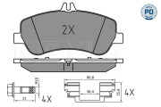 025 248 6720/PD Sada brzdových destiček, kotoučová brzda MEYLE-PD: Advanced performance and design. MEYLE