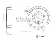 33 10 9266 Brzdový buben SWAG