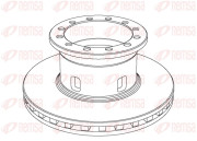 NCA1020.20 Brzdový kotouč Heavy Duty Brake Disc REMSA