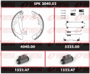 SPK 3040.02 Souprava brzd, bubnová brzda Super Precision Kit REMSA