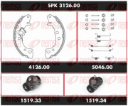 SPK 3126.00 Souprava brzd, bubnová brzda Super Precision Kit REMSA