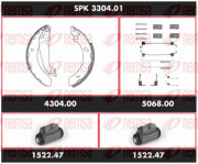 SPK 3304.01 Souprava brzd, bubnová brzda Super Precision Kit REMSA