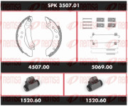 SPK 3507.01 Souprava brzd, bubnová brzda Super Precision Kit REMSA