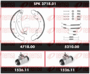 SPK 3718.01 Souprava brzd, bubnová brzda Super Precision Kit REMSA