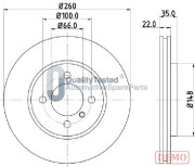 DI0158JM Brzdový kotouč GOLD JAPANPARTS