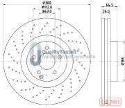 DI0527JM Brzdový kotouč GOLD JAPANPARTS