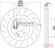 DI0543JM JAPANPARTS brzdový kotúč DI0543JM JAPANPARTS