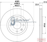 DI0626JM Brzdový kotouč GOLD JAPANPARTS