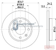 DI0630JM Brzdový kotouč GOLD JAPANPARTS