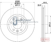 DI0634JM Brzdový kotouč GOLD JAPANPARTS