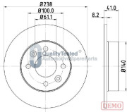 DI0700JM Brzdový kotouč GOLD JAPANPARTS