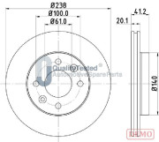 DI0708JM Brzdový kotouč GOLD JAPANPARTS