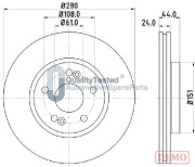 DI0710JM Brzdový kotouč GOLD JAPANPARTS