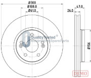 DI0712JM Brzdový kotouč GOLD JAPANPARTS