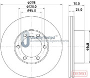 DI0715JM Brzdový kotouč GOLD JAPANPARTS