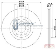 DI0909JM Brzdový kotouč GOLD JAPANPARTS