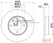 DI0937JM Brzdový kotouč GOLD JAPANPARTS