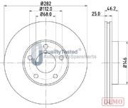 DI0955JM Brzdový kotouč GOLD JAPANPARTS