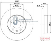 DI0958JM Brzdový kotouč GOLD JAPANPARTS